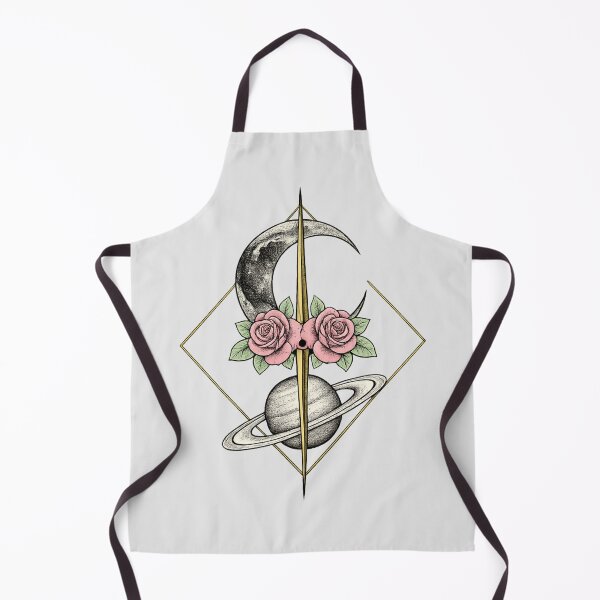 Item preview, Crescent Moon Saturn Roses Celestial designed and sold by VibeMax.