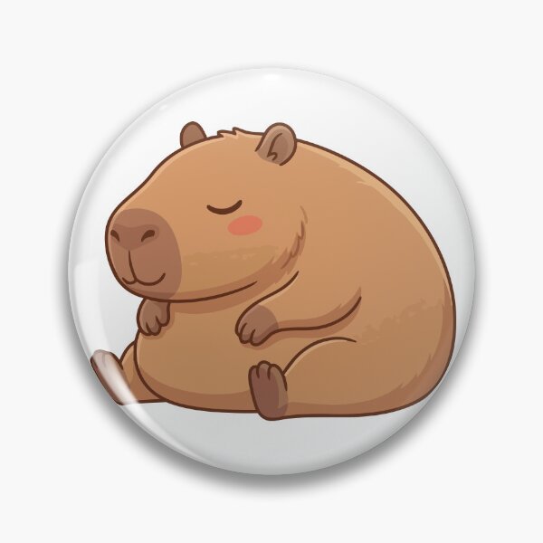 Item preview, Zen Master Sleepy Capybara Meditating designed and sold by Petzzz.