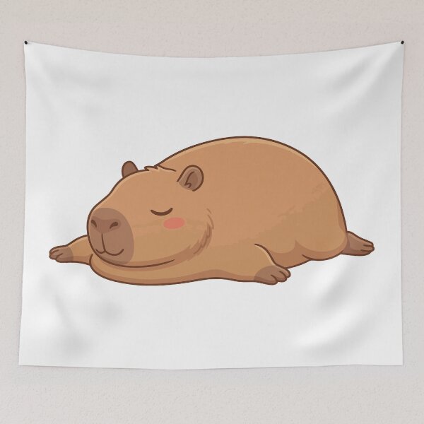 Item preview, Melting Into Peace Lazy Capybara Puddle designed and sold by Petzzz.