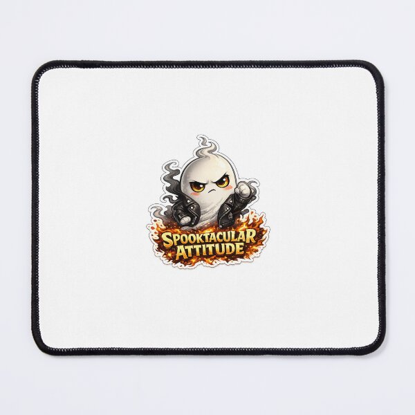 Item preview, Spooktacular Attitude Ghost Sticker – Cute Yet Fierce Halloween Vibe designed and sold by SparkVault.