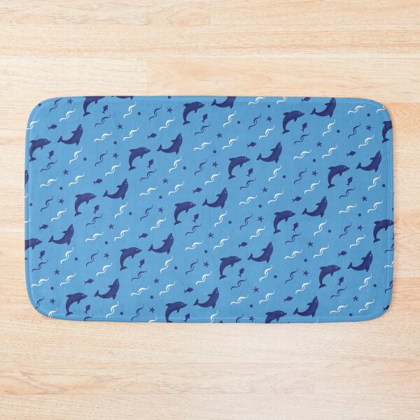 Item preview, Playful dolphins pattern designed and sold by studiodrchicken.