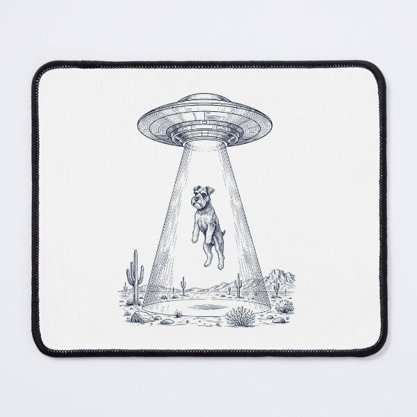 Item preview, Vintage Miniature Schnauzer UFO Alien Western Dog Mom Dad Lover designed and sold by TerryConnells.