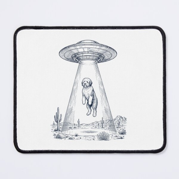 Item preview, Vintage Old English Sheepdog UFO Alien Western Dog Mom Dad Lover designed and sold by TerryConnells.