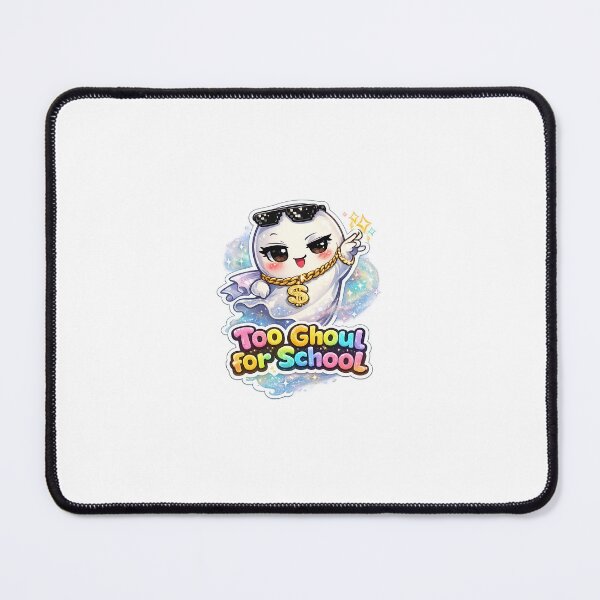 Item preview, Too Ghoul for School – Sassy Chibi Ghost Diva Sticker with Rainbow Text designed and sold by SparkVault.