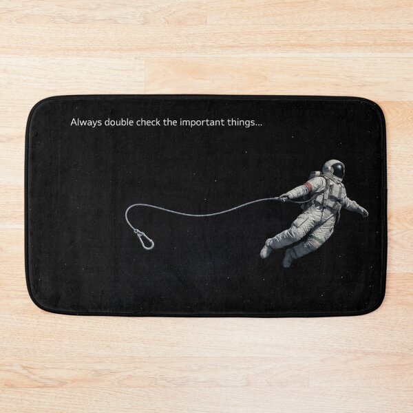 Item preview, Astronaut Untethered Space Dark Humor Art Print designed and sold by Ykvaere.
