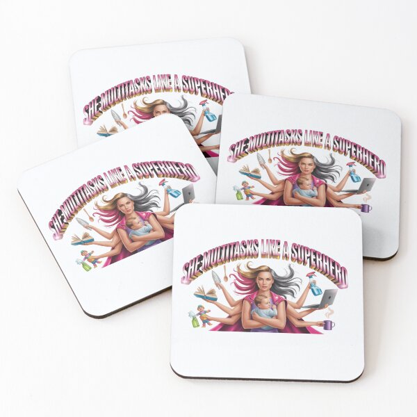 Item preview, She multitask like a superhero - women day design  designed and sold by YourTrendyTees.