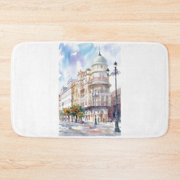 Item preview, Acuarela del Edificio La Adriatica en Sevilla designed and sold by caracatita75.