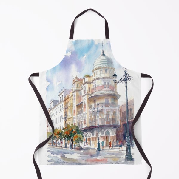 Item preview, Acuarela del Edificio La Adriatica en Sevilla designed and sold by caracatita75.