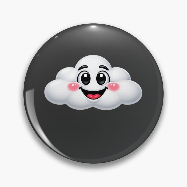 Item preview, Cute 3D Cartoon Cloud – Funny Retro 90s Style Character designed and sold by Timeless Junction.