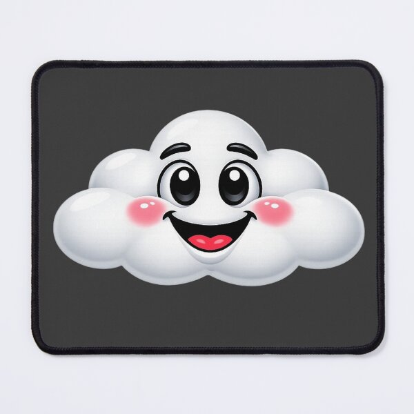 Item preview, Cute 3D Cartoon Cloud – Funny Retro 90s Style Character designed and sold by Timeless Junction.