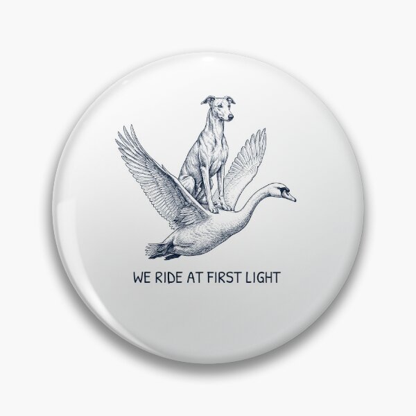 Item preview, We Ride at First Light Funny Greyhound Mute Swan Dog Lover designed and sold by DoodleTortle.