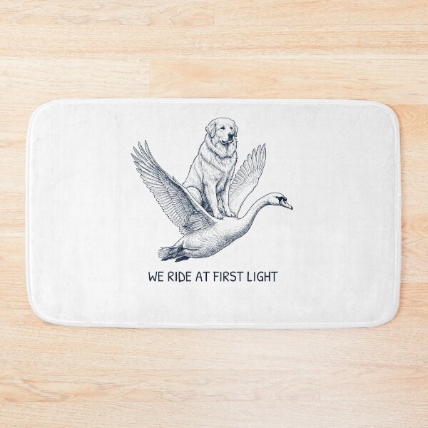 Item preview, We Ride at First Light Funny Great Pyrenees Mute Swan Dog Lover designed and sold by DoodleTortle.