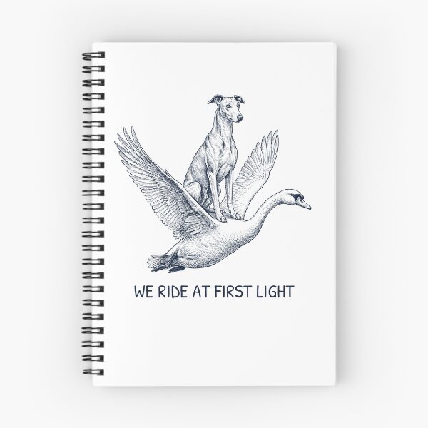 Item preview, We Ride at First Light Funny Greyhound Mute Swan Dog Lover designed and sold by DoodleTortle.