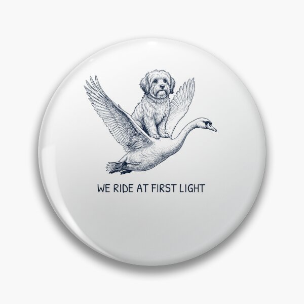 Item preview, We Ride at First Light Funny Havanese Mute Swan Dog Lover designed and sold by DoodleTortle.