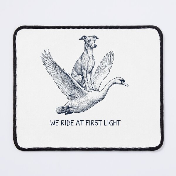 Item preview, We Ride at First Light Funny Italian Greyhound Mute Swan Dog Lover designed and sold by DoodleTortle.