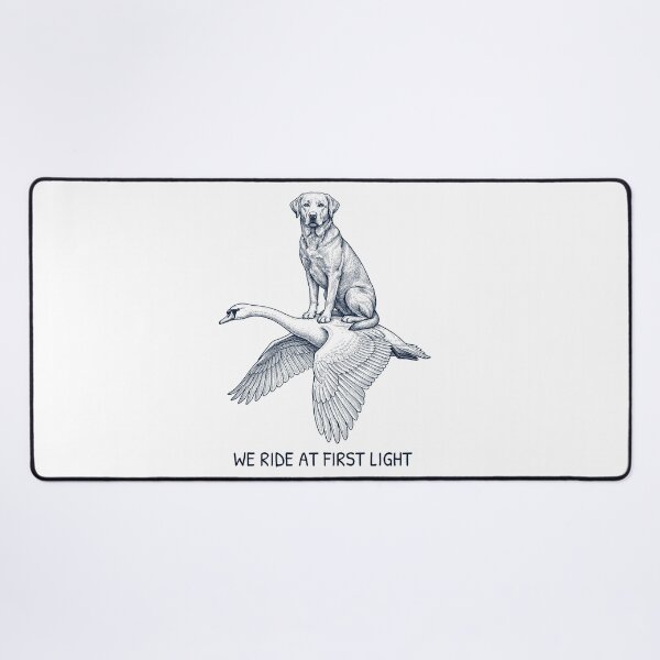 Item preview, We Ride at First Light Funny Labrador Retriever Mute Swan Dog Lover designed and sold by DoodleTortle.