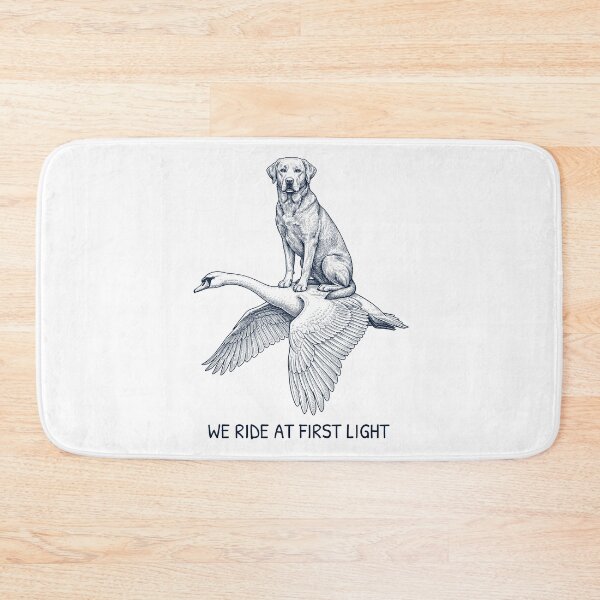 Item preview, We Ride at First Light Funny Labrador Retriever Mute Swan Dog Lover designed and sold by DoodleTortle.