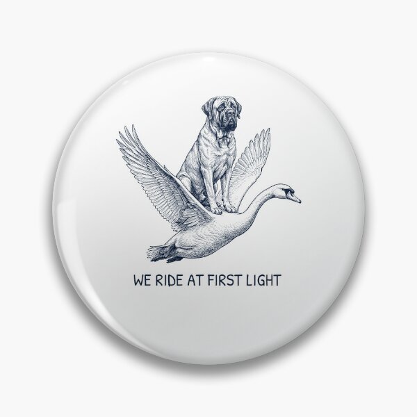 Item preview, We Ride at First Light Funny Mastiff Mute Swan Dog Lover designed and sold by DoodleTortle.