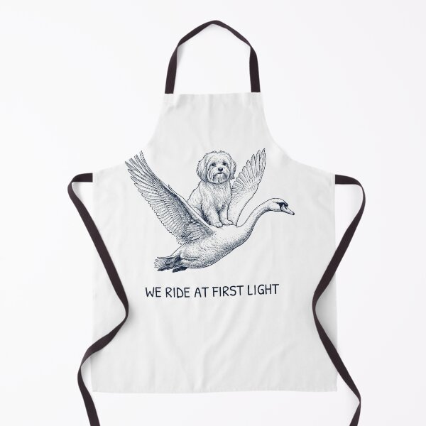 Item preview, We Ride at First Light Funny Maltese Mute Swan Dog Lover designed and sold by DoodleTortle.