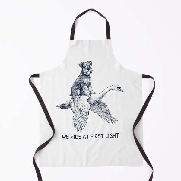 Item preview, We Ride at First Light Funny Miniature Schnauzer Mute Swan Dog Lover designed and sold by DoodleTortle.