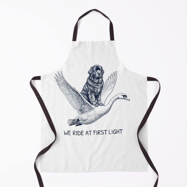 Item preview, We Ride at First Light Funny Newfoundland Mute Swan Dog Lover designed and sold by DoodleTortle.