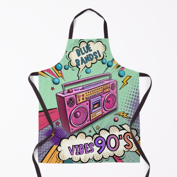 Item preview, ​Retro 90s Vibes Boombox Pop Art - Colorful Blue Bands Music Player designed and sold by crystalar95.