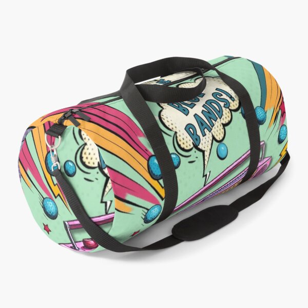 Item preview, ​Retro 90s Vibes Boombox Pop Art - Colorful Blue Bands Music Player designed and sold by crystalar95.