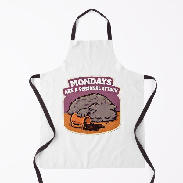 Item preview, Mondays Are A Personal Attack Funny Cat Gift Sticker designed and sold by Gentlestate.