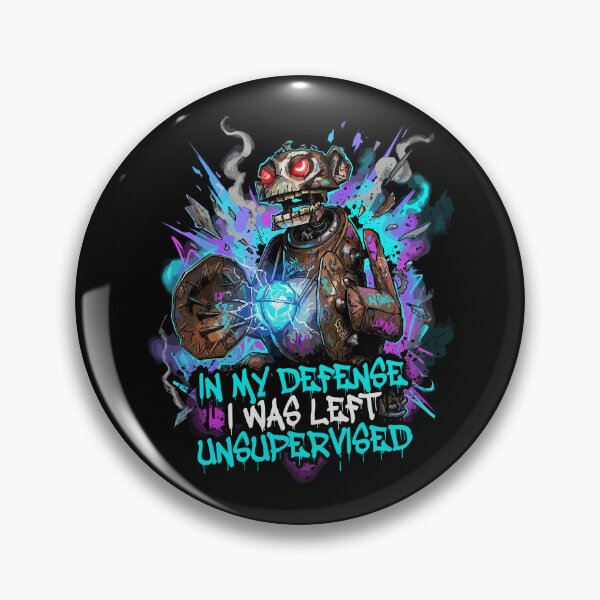 Item preview, Arcane Jinx Monkey - Chaotic Graffiti Style Art, “In My Defense I Was Left Unsupervised” Design designed and sold by Brudy-R.
