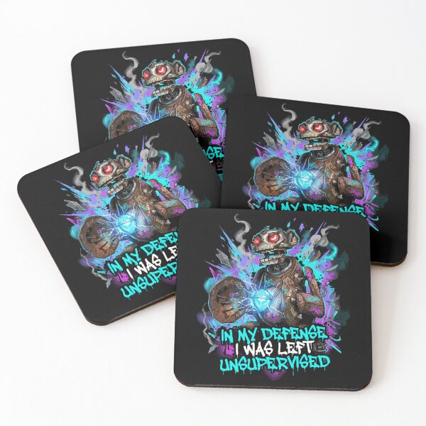 Item preview, Arcane Jinx Monkey - Chaotic Graffiti Style Art, “In My Defense I Was Left Unsupervised” Design designed and sold by Brudy-R.