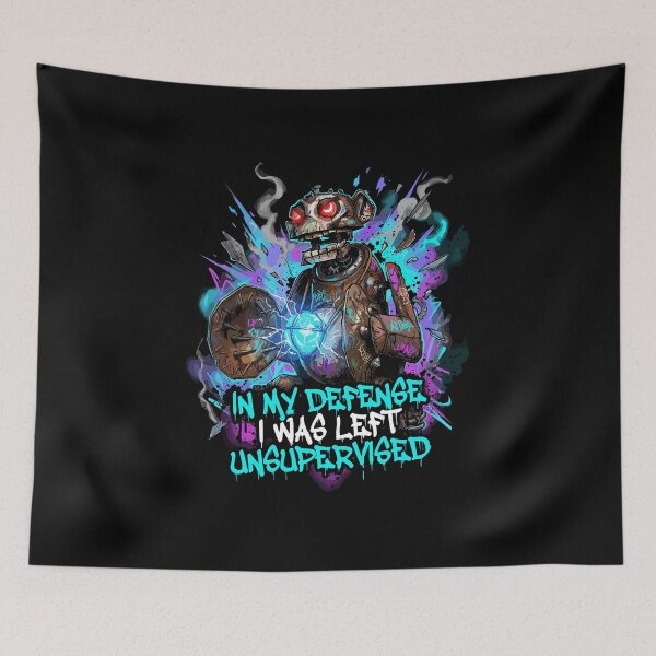Item preview, Arcane Jinx Monkey - Chaotic Graffiti Style Art, “In My Defense I Was Left Unsupervised” Design designed and sold by Brudy-R.