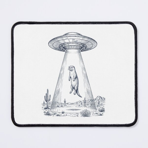 Item preview, Vintage Otter UFO Alien Western Animal Lover designed and sold by TerryConnells.