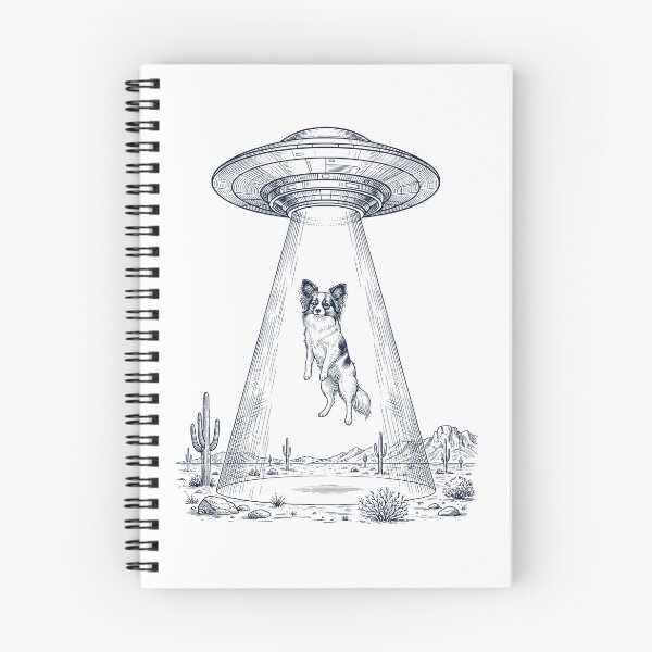 Item preview, Vintage Papillon UFO Alien Western Dog Mom Dad Lover designed and sold by TerryConnells.