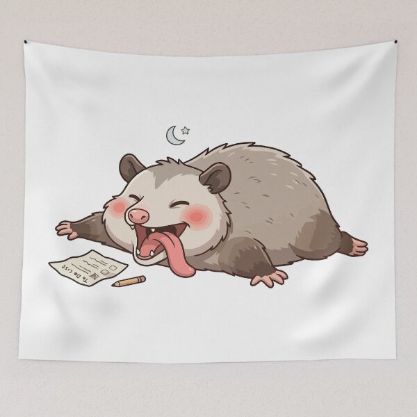 Item preview, Wake Me Up Never Exhausted Opossum designed and sold by Petzzz.