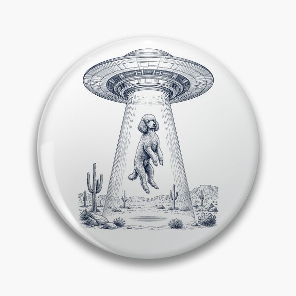 Item preview, Vintage Poodle UFO Alien Western Dog Mom Dad Lover designed and sold by TerryConnells.