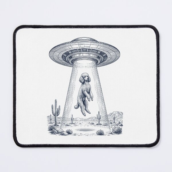 Item preview, Vintage Poodle UFO Alien Western Dog Mom Dad Lover designed and sold by TerryConnells.