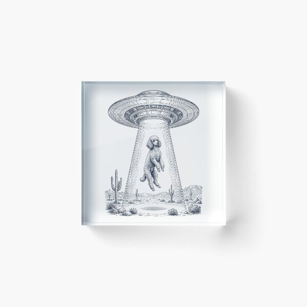 Item preview, Vintage Poodle UFO Alien Western Dog Mom Dad Lover designed and sold by TerryConnells.