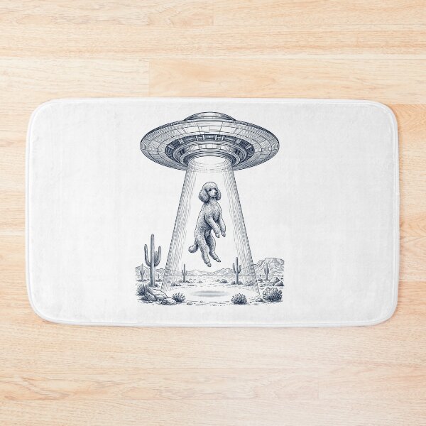 Item preview, Vintage Poodle UFO Alien Western Dog Mom Dad Lover designed and sold by TerryConnells.