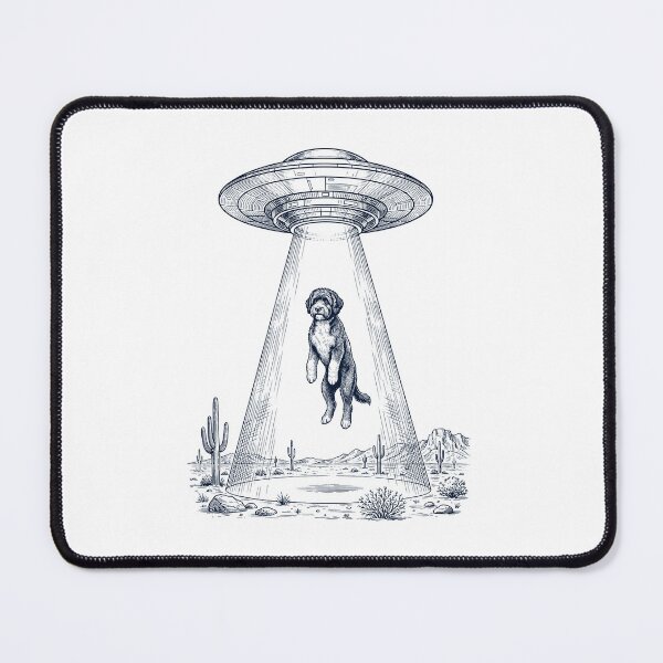 Item preview, Vintage Portuguese Water Dog UFO Alien Western Dog Mom Dad Lover designed and sold by TerryConnells.