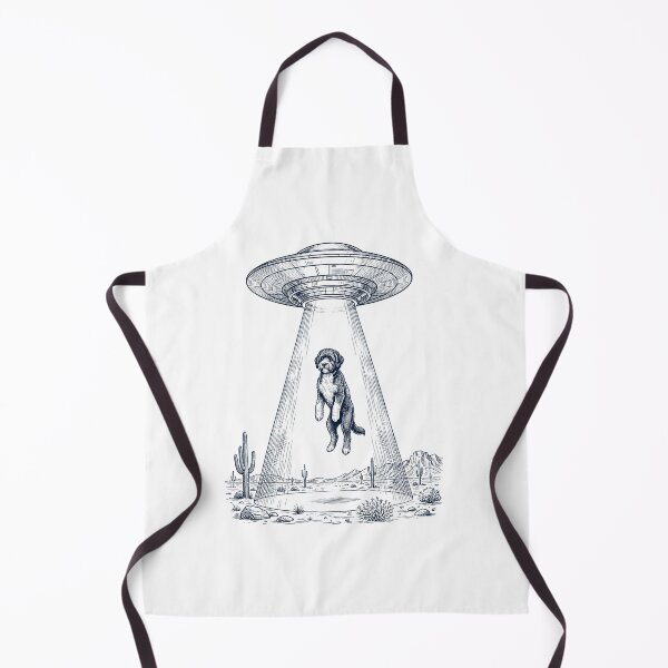 Item preview, Vintage Portuguese Water Dog UFO Alien Western Dog Mom Dad Lover designed and sold by TerryConnells.