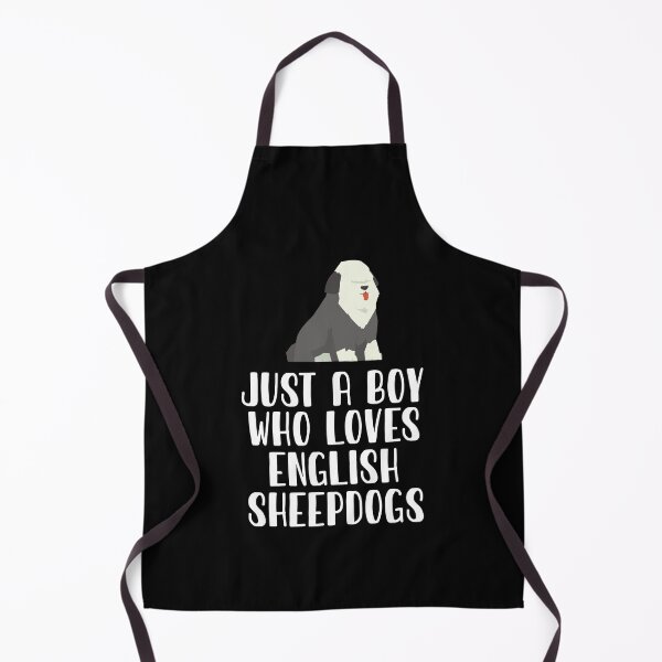 Item preview, Just A Boy Who Loves English Sheepdogs designed and sold by CosmoKitsch.