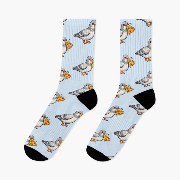 Item preview, Cute Pigeon Holding Pizza Slice designed and sold by AkriDesigns.