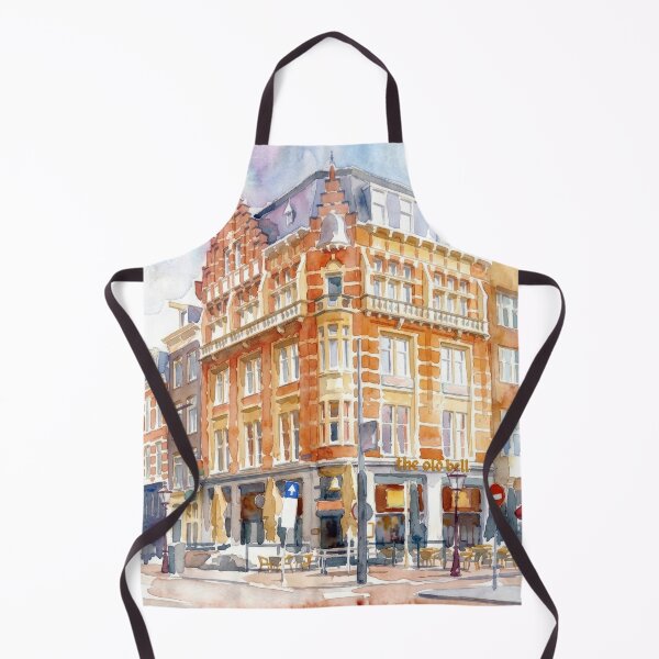 Item preview, Hotel Rembrandt Square in Amsterdam Watercolor Cityscape designed and sold by caracatita75.