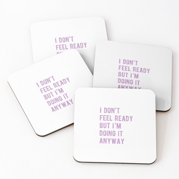 Item preview, i don’t feel ready but i’m doing it anyway courage motivation quote aesthetic designed and sold by THE JAVE STUDIOS.