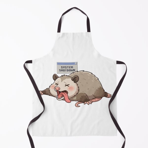 Item preview, System Shutdown Overwhelmed Lazy Opossum designed and sold by Petzzz.