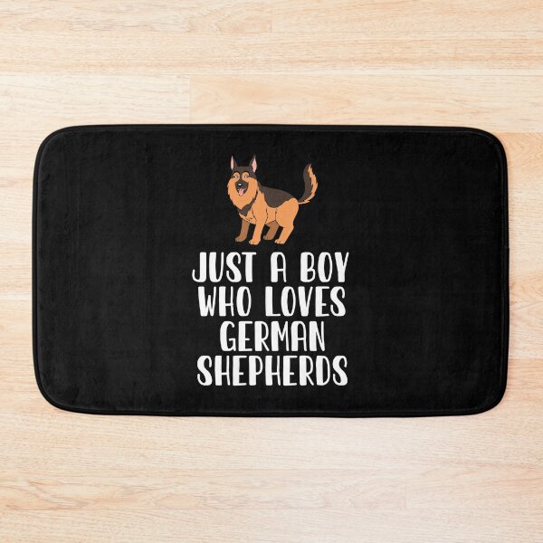 Item preview, Just A Boy Who Loves German Shepherds  designed and sold by CosmoKitsch.