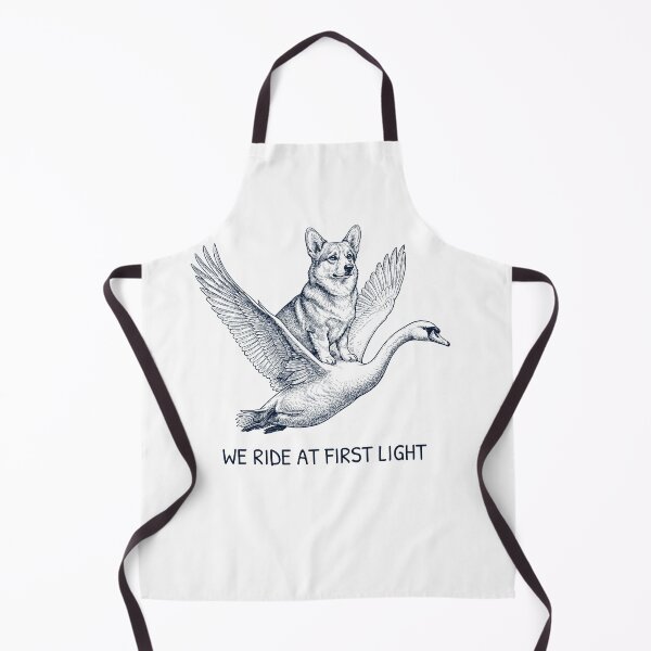Item preview, We Ride at First Light Funny Pembroke Welsh Corgi Mute Swan Dog Lover designed and sold by DoodleTortle.
