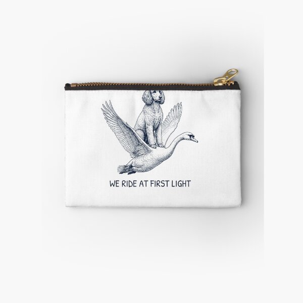 Item preview, We Ride at First Light Funny Poodle Mute Swan Dog Lover designed and sold by DoodleTortle.