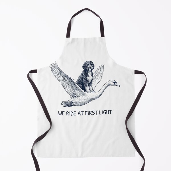 Item preview, We Ride at First Light Funny Portuguese Water Dog Mute Swan Dog Lover designed and sold by DoodleTortle.