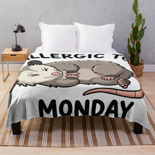 Item preview, Allergic To Mondays Playing Dead Opossum designed and sold by Petzzz.